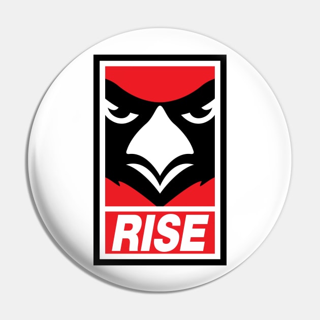 Rise Obey Cardinals Pin by LunaGFXD