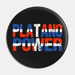 Platano Power Dominican Republic Flag Pin