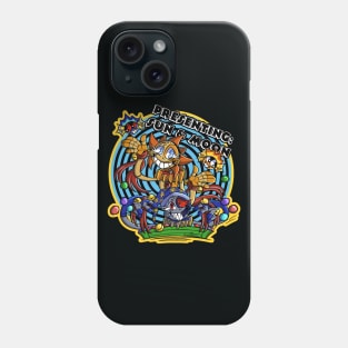 Retro Funky Sun & Moon Phone Case