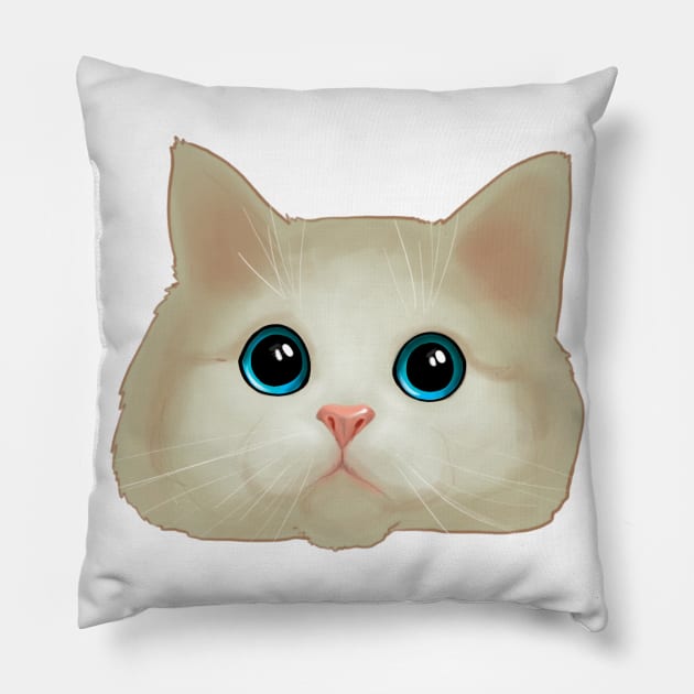 T-shirt cat muzzle Pillow by DianaKeehl