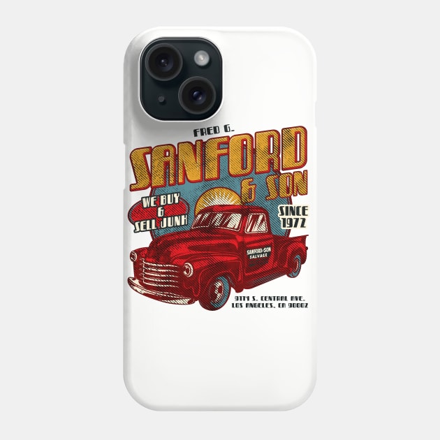 Sanford and Son Vintage Phone Case by Alema Art