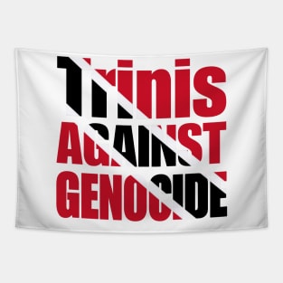 Trinis Against Genocide - Flag Colors - Back Tapestry
