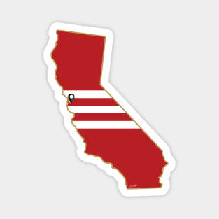 San Francisco Football (Alternate) Magnet