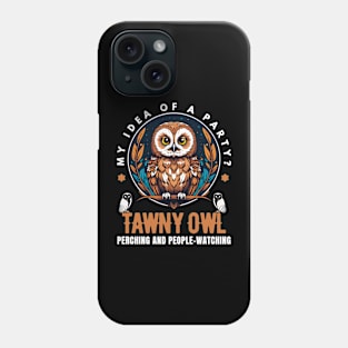 Tawny Owl Art Phone Case