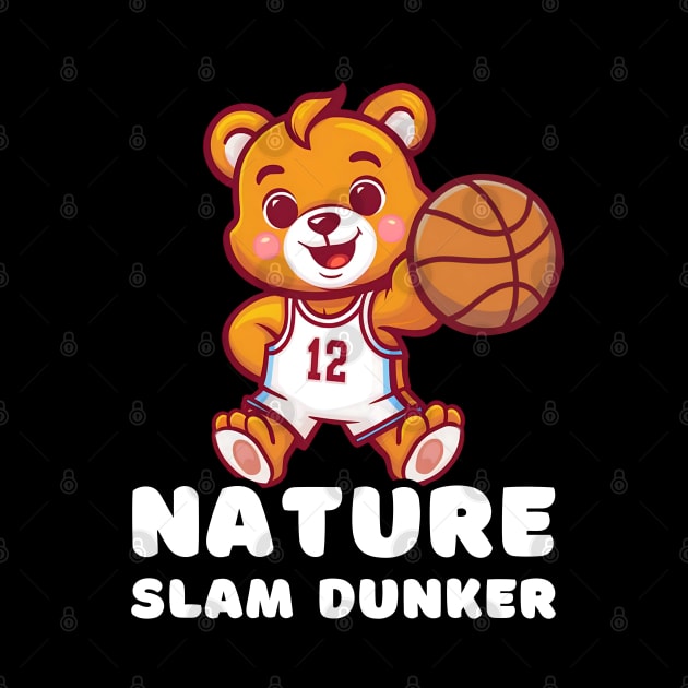 Bear PLaying Basketball by Via Lactea Design