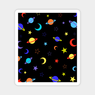 Space, Planets, Stars and Moon, Multi Magnet