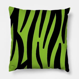 Green Zebra Pillow