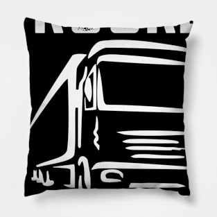 trucker-truck driver 2020 not quarantined truck driver gift Pillow