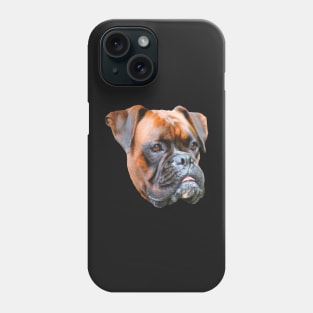 Nice picture of a dog's head - Germany boxer dog Phone Case