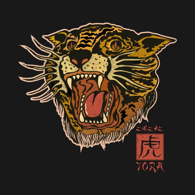 Traditional Tiger Tattoo by BOEC Gear