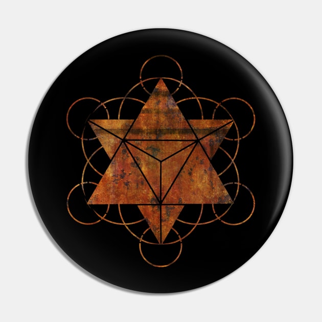 Merkaba Seed of Life Pin by Bluepress