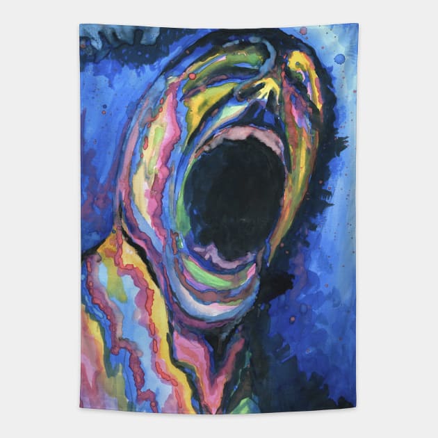 Series of Screams - Ecstasy Tapestry by Austin Floyd Artwork