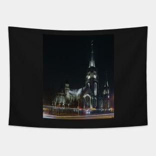 St. Elizabeth Church at Night Tapestry