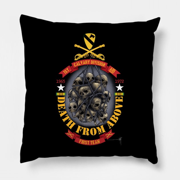 1st Calvary Division Pillow by Jun Pagano