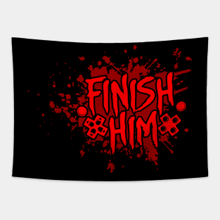 Finish Him - Gaming Controller Buttons Tapestry