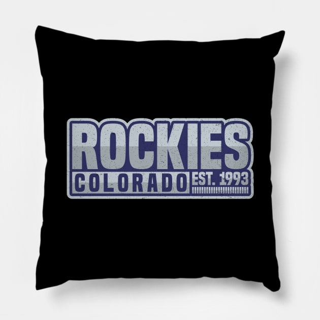 Colorado Rockies 02 Pillow by yasminkul