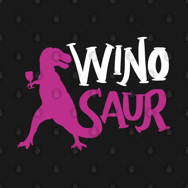 WinoSaur - Funny Wine lover shirts and gifts - T-Rex by Shirtbubble