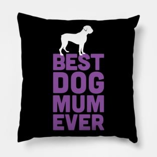 Best Boxer Dog Mum Ever - Purple Dog Lover Gift Pillow