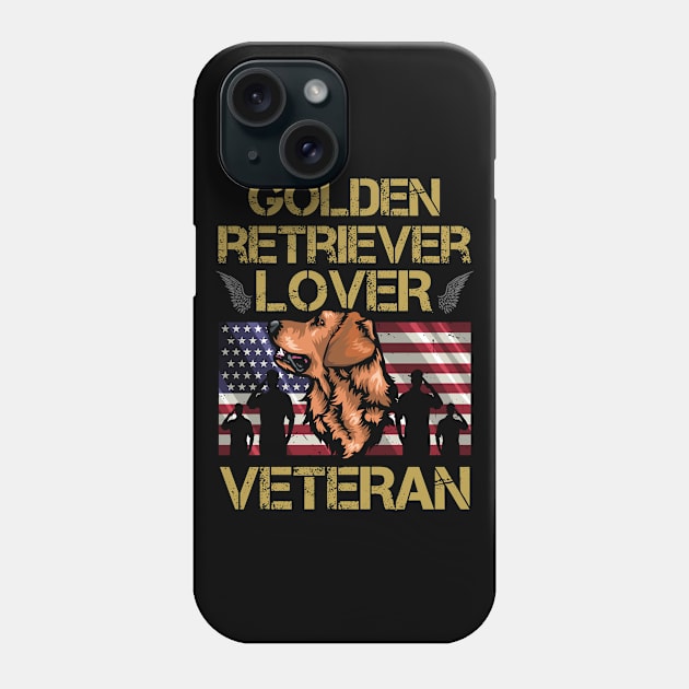 Veteran Golden Retriever Lover Phone Case by IPRINT