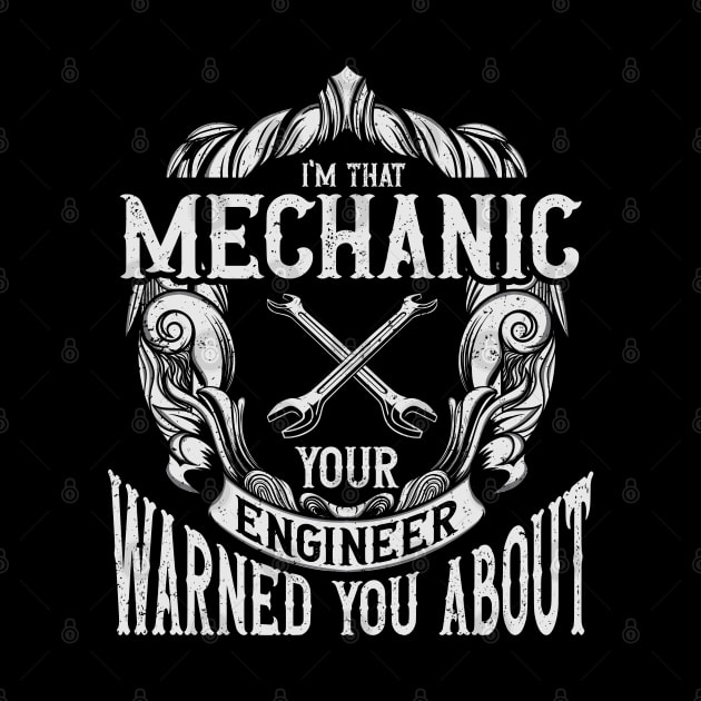 Gift Vintage Mechanic Diesel Mechanic by IngeniousMerch