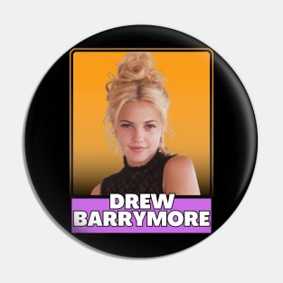 Drew barrymore (retro) Pin