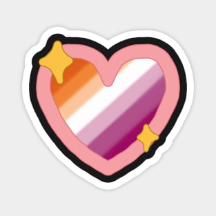 lesbian sparkle heart Magnet