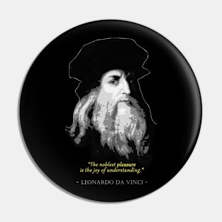 Leonardo Da Vinci Quote Pin