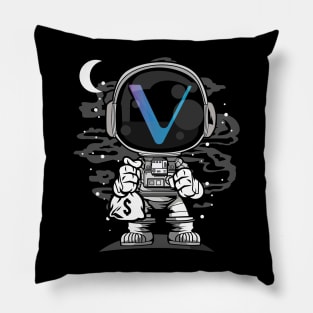 Astronaut Vechain Crypto VET Coin To The Moon Token Cryptocurrency Wallet Birthday Gift For Men Women Kids Pillow