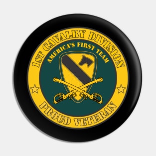 1st Cavalry Division Veteran Pin