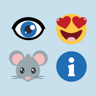 I HEART MOUSEINFO | 👁️😍🐭ℹ️ T-Shirt