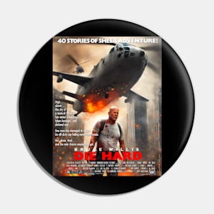 die hard Retro montage Art Pin