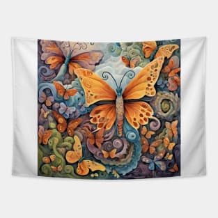 butterfly landscape Tapestry