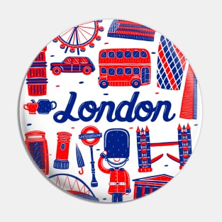 London Cityscape Landmark Pin