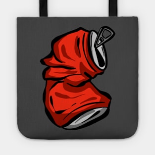 Crushed Soda Cola Can Cartoon Tote