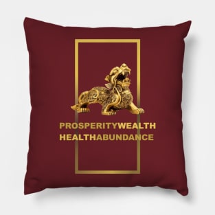 Prosperity Wealth Health Abundance Pillow