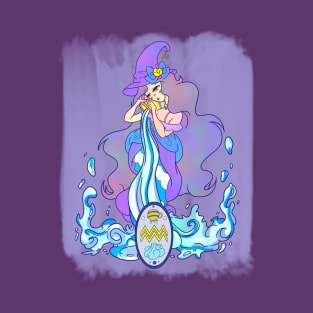 Zodiac Witch Aquarius T-Shirt