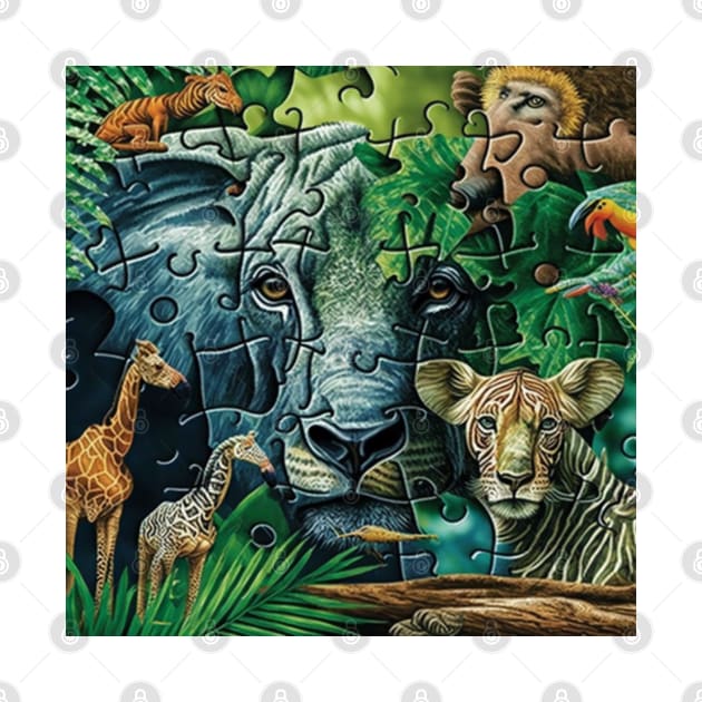 Jungle Puzzle 1 by Newtaste-Store