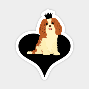 Love Cavalier King Charles Spaniel - Black Magnet