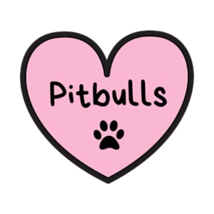 I Love Pitbulls T-Shirt