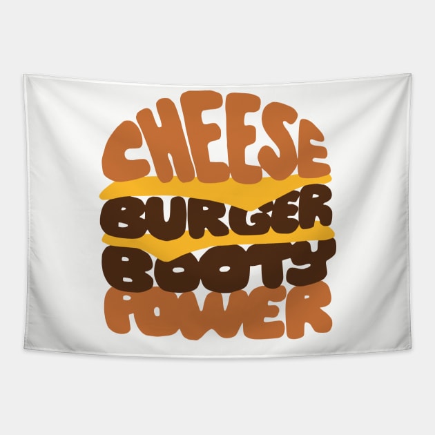 Cheeseburger Booty Power Tapestry by GymCastic