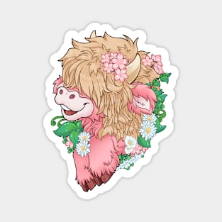 Sakura Cow - happy smile Magnet