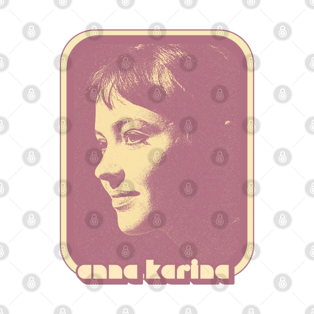 Anna Karina \/\/\ 60s Retro Fan Art Design by DankFutura