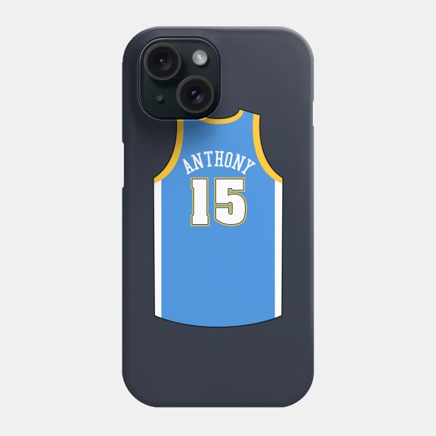 Carmelo Anthony Denver Jersey Qiangy Phone Case by qiangdade