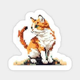 Cat Pixel - Funny Cats Magnet