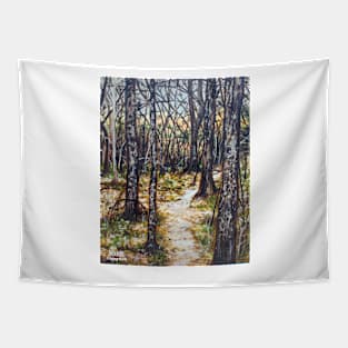 'Woods At Dusk' Tapestry