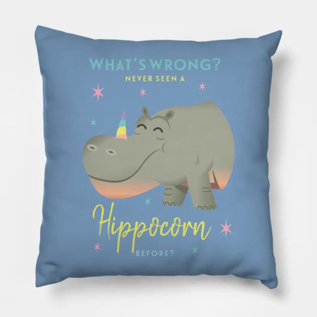 Hippocorn Pillow by RussellTateDotCom