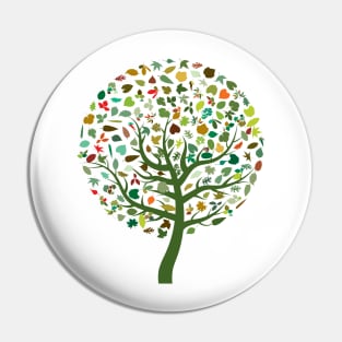 Autumn Leaves - Tree Hugger Design Pin