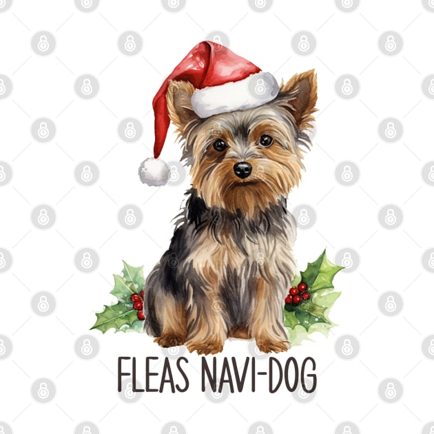 Yorkie Fleas Navi-Dog by  Big Foot Shirt Shop