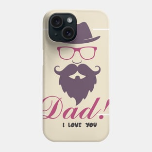 T- Shirt Dad Love Design Phone Case