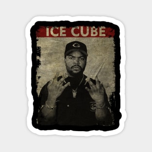 TEXTURE ART- Ice Cube - RETRO STYLE 1 Magnet